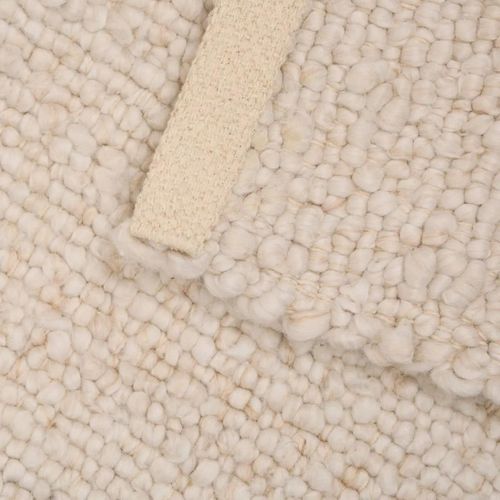 Tapis Effet Laine "volna" 80x200cm Ivoire