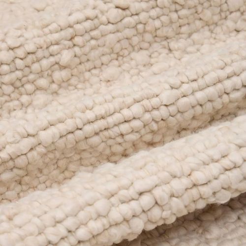 Tapis Effet Laine "volna" 80x200cm Ivoire