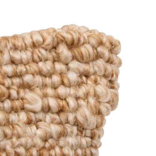 Coussin Déco Effet Laine "volna" 30x50cm Camel