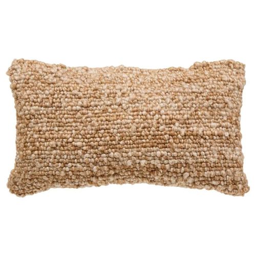 Coussin Déco Effet Laine "volna" 30x50cm Camel