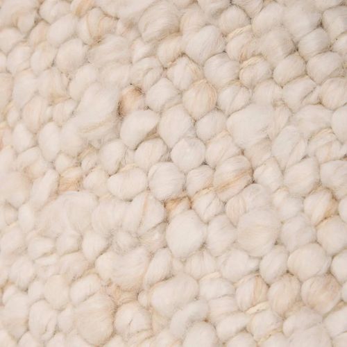 Coussin Déco Effet Laine "volna" 30x50cm Ivoire