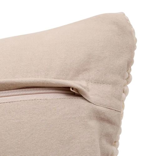 Coussin Déco Effet Laine "volna" 30x50cm Ivoire