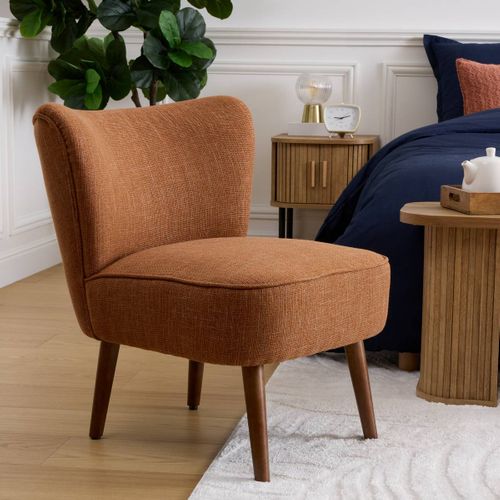 Fauteuil Aera En Tissu Ambré L69xl57xh72,5 Cm