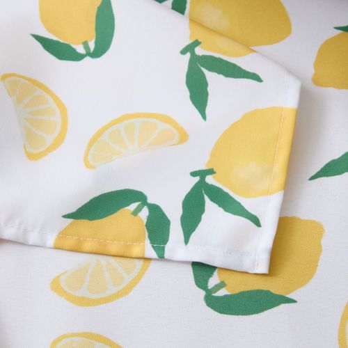 Nappe Rectangle Anti Tache Imprimée Citron - 140x240 Cm - Jaune