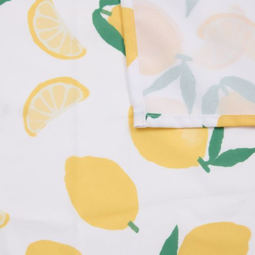 Nappe Rectangle Anti Tache Imprimée Citron - 140x240 Cm - Jaune