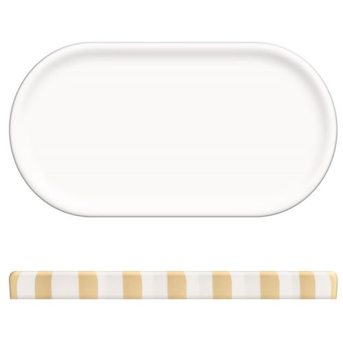 Plateau STRIO Blanc / Jaune