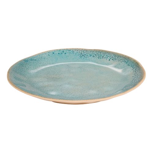 Assiette plate Ø 28 cm PIA Bleu / Beige