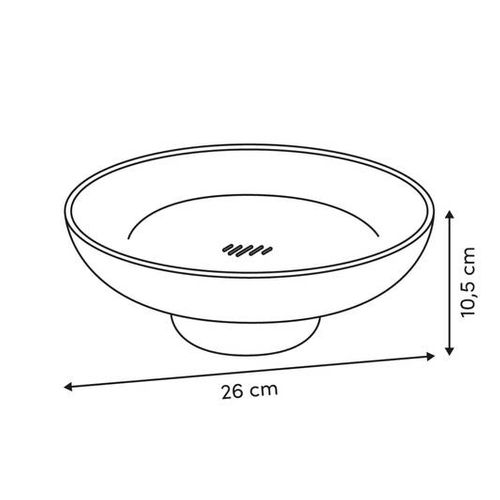 Corbeille à Fruits Poly D26cm Vert