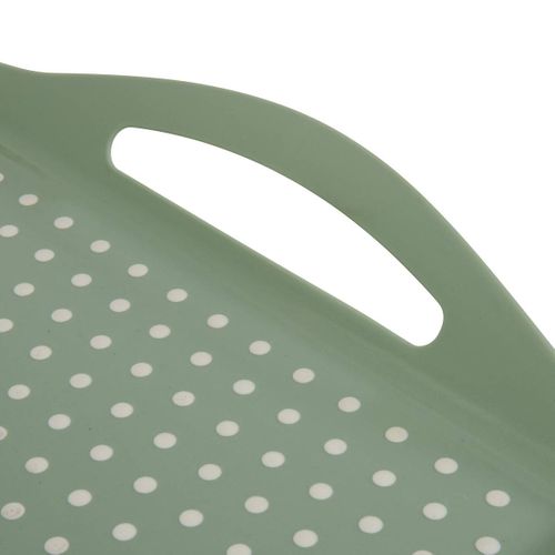 Plateau Poly 45,5x31,5cm Vert Antidérapant