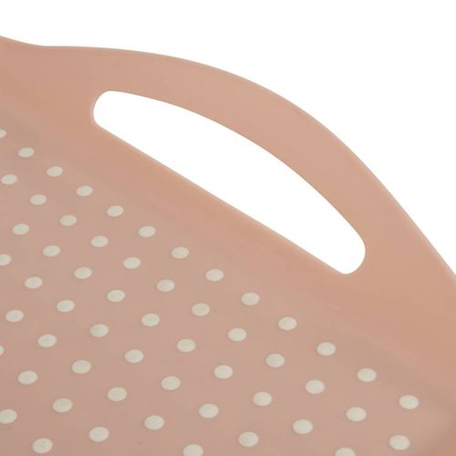 Plateau Poly 45,5x31,5 Rose Antidérapant