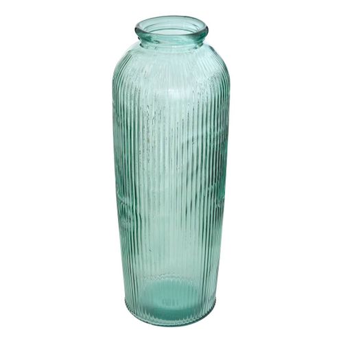 Vase Luz H72cm En Verre Vert