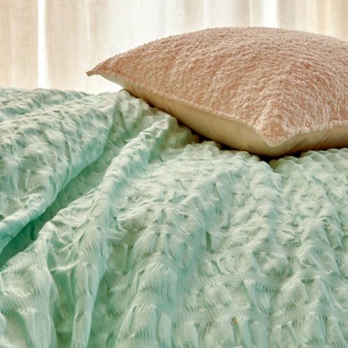 Parure De Lit Irhia 240x220cm Vert Céladon