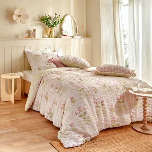 Parure De Lit Imprimée Fleur De Rose 240x220cm En Coton