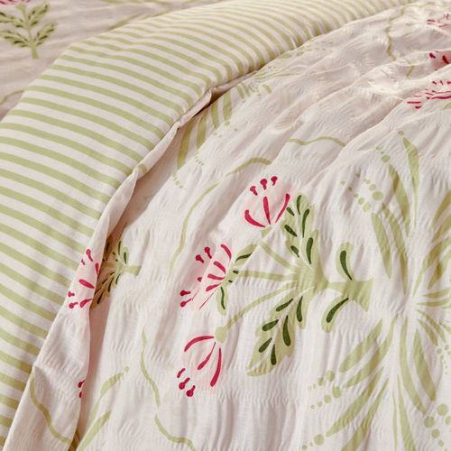 Parure De Lit Imprimée Fleur De Rose 240x220cm En Coton