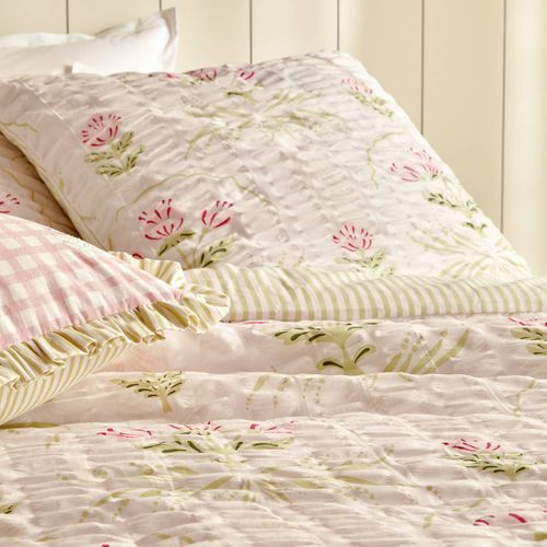 Parure De Lit Imprimée Fleur De Rose 240x220cm En Coton