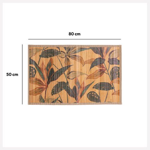 Tapis De Salle De Bain Lattes En Bambou 50 X 80 Cm Déco Palawan