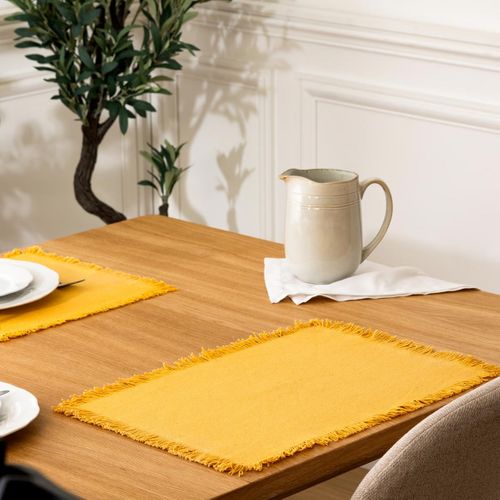 Set De Table Déco "maha" 30x45cm Jaune