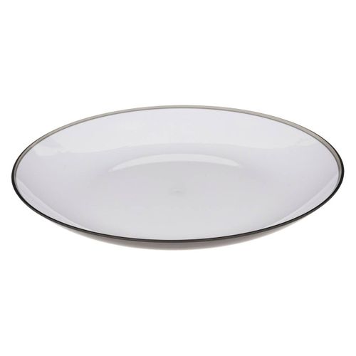 Assiette 25 Cm Gris Charbon Square