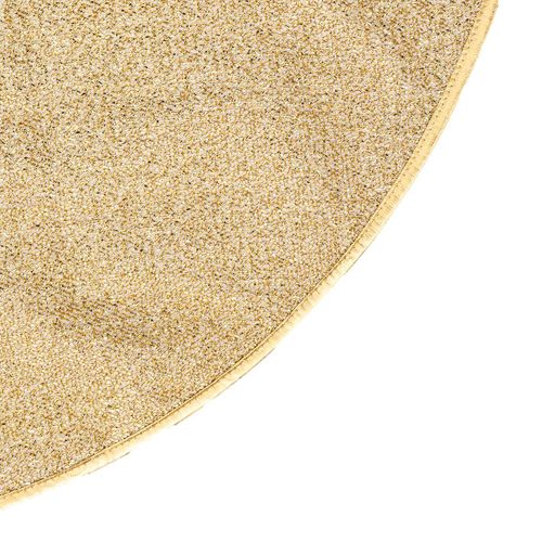 Tapis Pour Sapin De Noël - Diamètre 90 Cm - Doré
