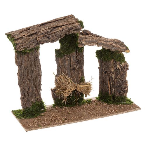 Crèche De Noël En Bois Et Mdf - Hauteur 45 Cm - Marron