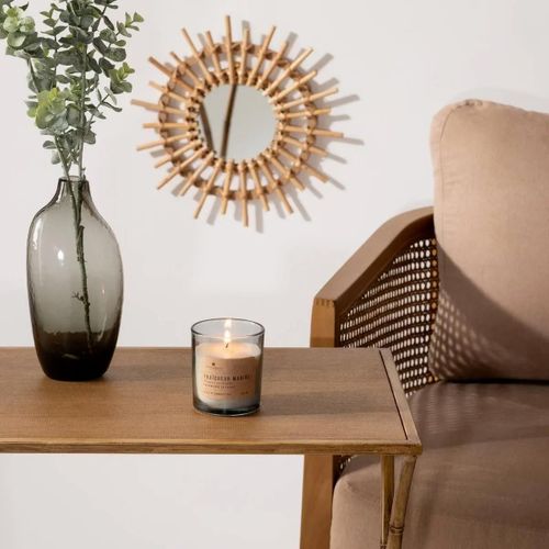 Bougie Parfumée 130 G Fraicheur Marine Pot En Verre 130 G  - Anti-odeurs De Salle De Bain