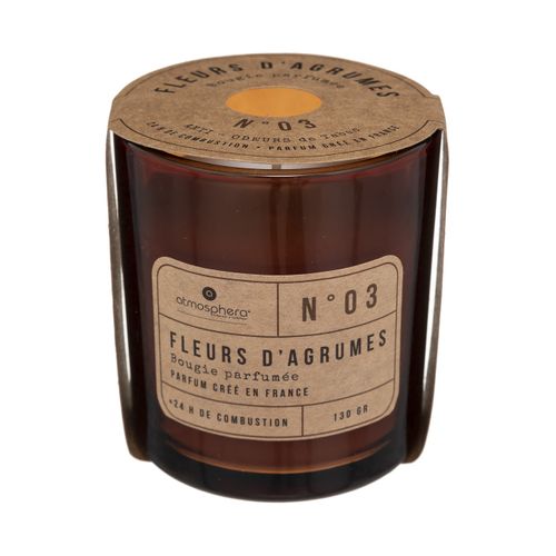 Bougie Parfumée 130 G Fleurs D'agrumes Pot En Verre 130 G  - Anti-odeurs De Tabac