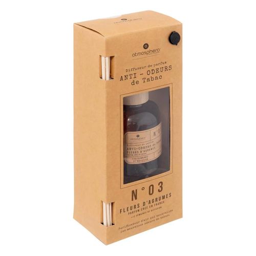 Diffuseur De Parfum Fleurs D'agrumes 150 Ml Avec 6 Bâtonnets - Anti-odeurs De Tabac