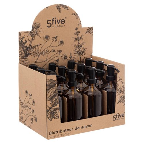 Distributeur De Savon Ou Lotion En Verre Teinté 450 Ml