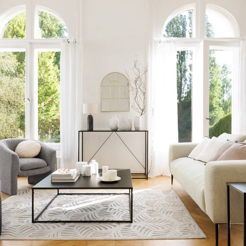 Miroir Mural Arcade En Métal Doré 54 X 74 Cm