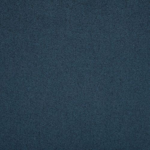 Chaise De Table Assise En Tissu Bleu Canard Et Pieds En Métal Noir