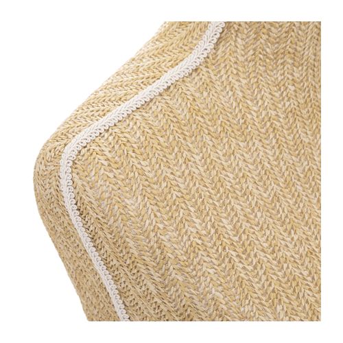 Mannequin Décoratif Sur Pied Buste Tressé Doré Et Naturel H 160 Cm