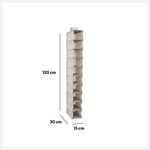 Rangement Chaussures 10 Cases Gris Clair Orga