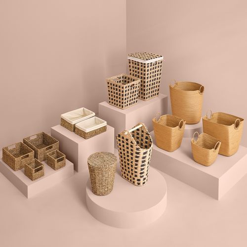 Set De 3 Paniers De Rangement Naturels