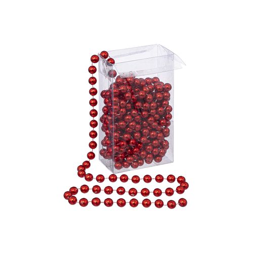 Guirlande De Noël Perle Rouge 10 Mm X 5 M