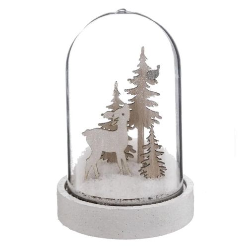 Décoration De Noël Cloche "polaire" 12cm Blanc