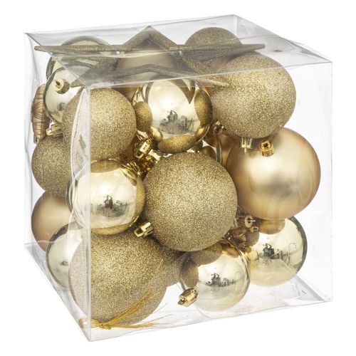 Coffrets Décoration Sapin De Noël 35 Pièces - Or