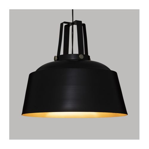 Luminaire Suspension En Métal Noir D 35 Cm Style Industriel