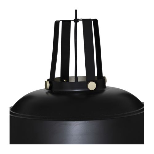 Luminaire Suspension En Métal Noir D 35 Cm Style Industriel