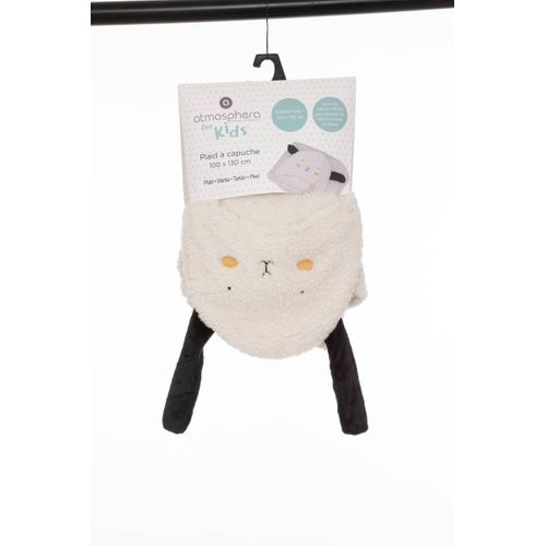 Plaid Enfant Mouton Avec Capuche 100 X 130 Cm