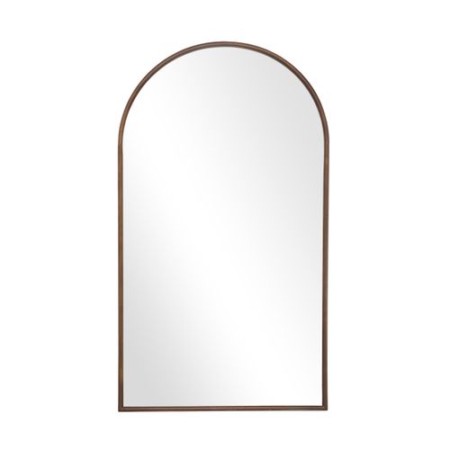 Miroir Mural Arcade En Alu Et Bois De Peuplier 78 X 140 Cm