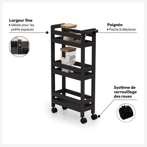 Desserte H.75 cm TAIGA Noir