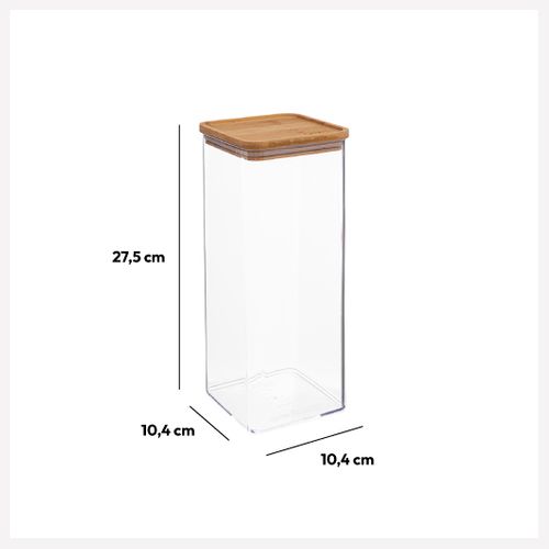 Boîte De Conservation Carrée Couvercle Bambou 2l Eske