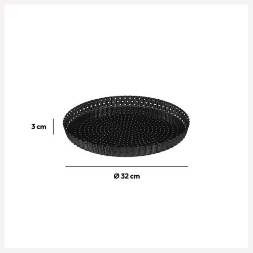Plat à Tarte Perforé Fond Amovible 32cm