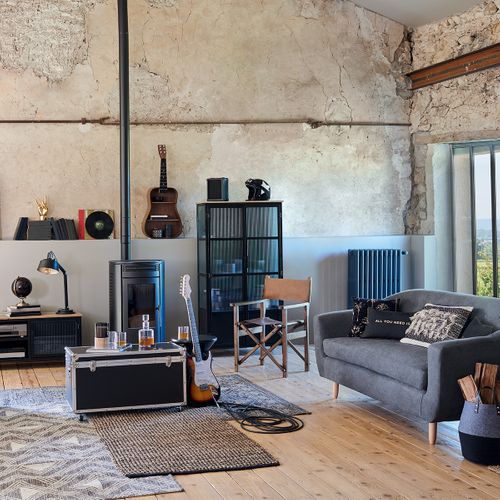 Canapé "retro" - 3 Places - Gris