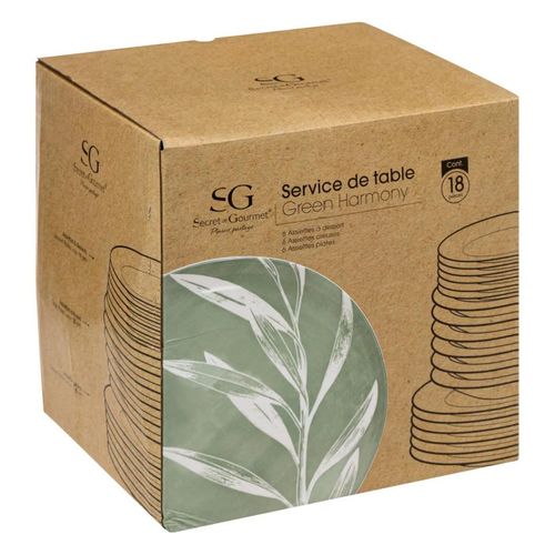 Service 18 Pièces "green Harmony" 26cm Vert