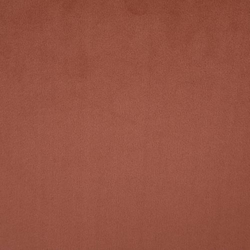 Chaise De Table En Velours Terracotta Et Pieds En Métal