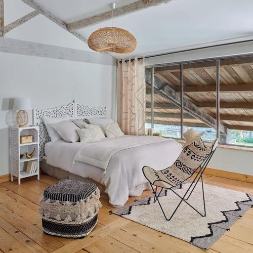 Parure De Lit 2 Personnes En Gaze De Coton Blanc 260 X 240 Cm Housse De Couette Avec 2 Taies