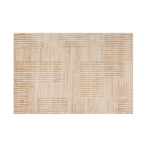 Tapis Décoratif Ivoire En Relief 120 X 170 Cm