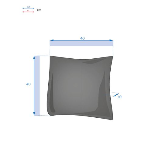 Coussin Déco D'extérieur "korai" Blé 40x40cm En Polyester