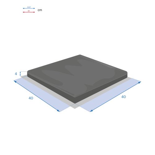 Galette De Chaise à Scratch "korai" Blé 40x40x4cm En Polyester